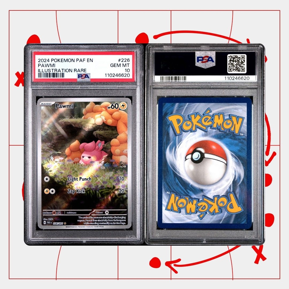 Pokemon Card Pawmi Illustration Rare - Black, Pink, Orange